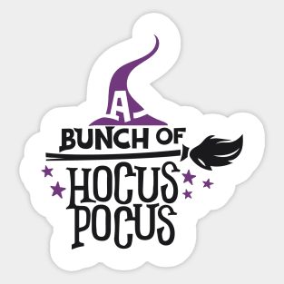 A Bunch of Hocus Pocus Halloween Print Sticker